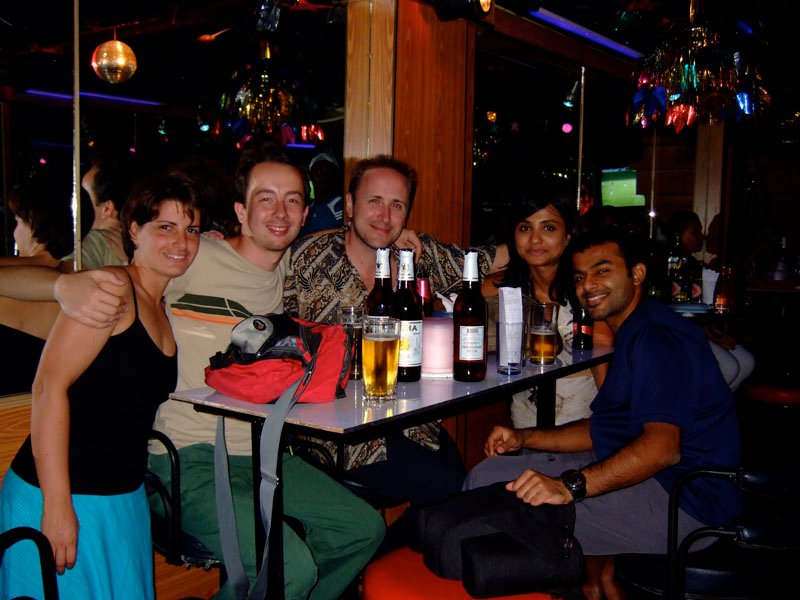 with Raj and a Spanish couple
