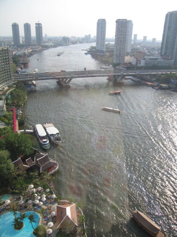 one of the views from our suite at the Shangri-La hotel
