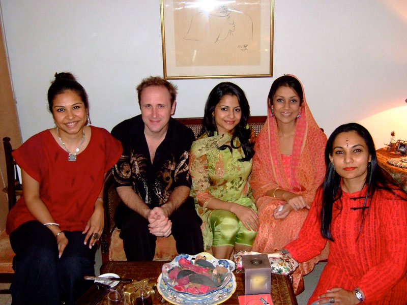dinner party at a relative's place for me and Chuck. Naveen, Chuck, Nadia, Tani, Aneela
