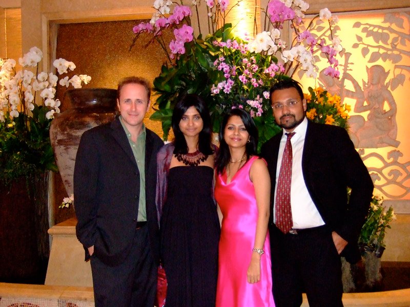 Chuck & I, with Rudy (my cousin) and Nadia (Rudy's wife)
