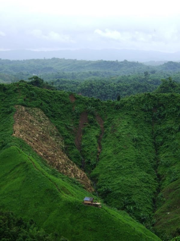 we had stoppeed on a winding road to take some pictures of the countryside when...
