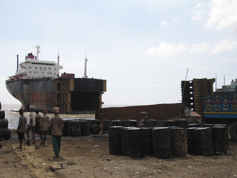 bangladesh doesn't produce steel.  80% of our steel is derived from the scrap metal from these ships
