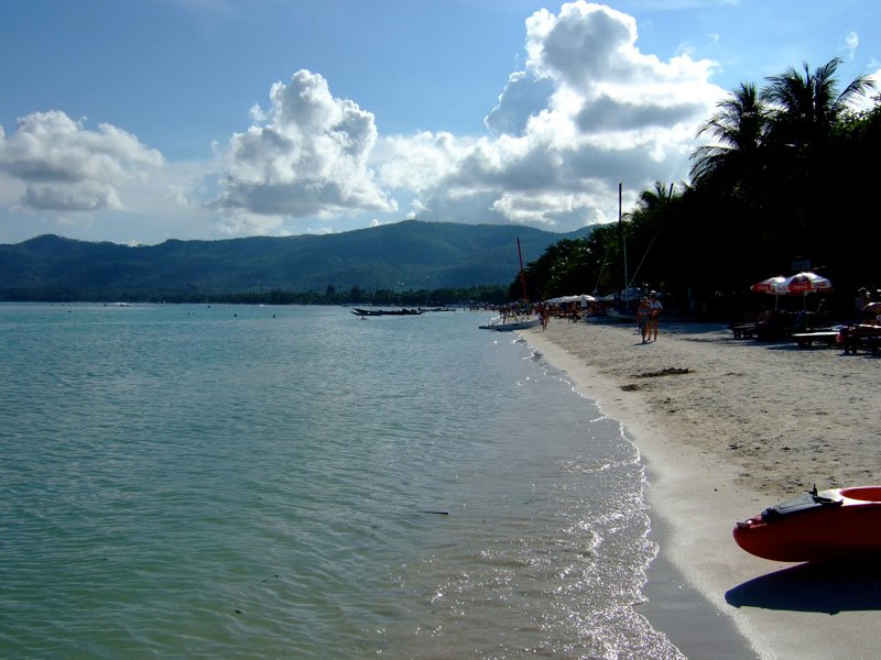 southern chawang beach, near the hotel
