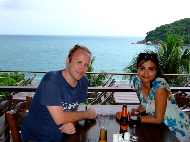 lunch at The Cliff restaurant in Koh Samui (yes, it's on a cliff with gorgeous views)
