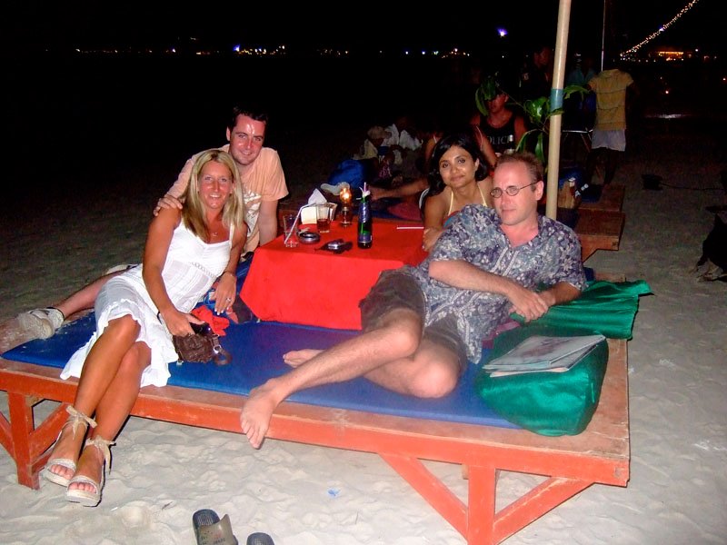 with our new scottish friends, they were in samui for their honeymoon; the more we drank the harder it got to understand their accent
