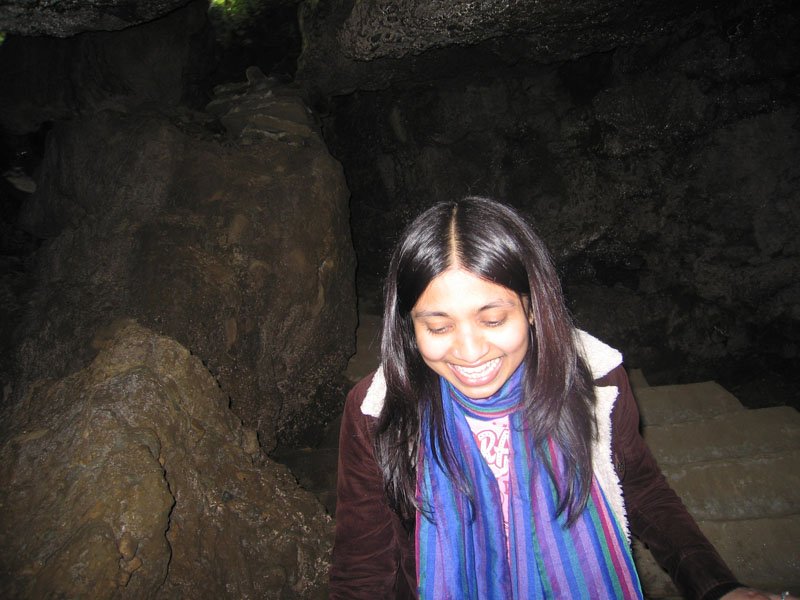 the bats were fascinating, but we were still freaked out & refused to go any further. here, when we actually reached daylight, we started laughing hysterically, insanely hysterically. fun experience in retrospect
