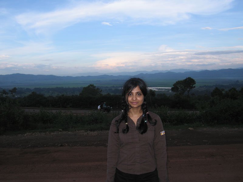in Shan State - ONE OF OUR ALL-TIME FAVOURITE PLACES!  some of our most amazing travel experiences in Asia were in Shan State (this is just after landing in Heho, I still have the Air Mandalay sticker on my arm)
