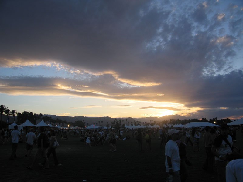 Coachella - the music festival we went to the desert for.  there were around 50,000 people there!
