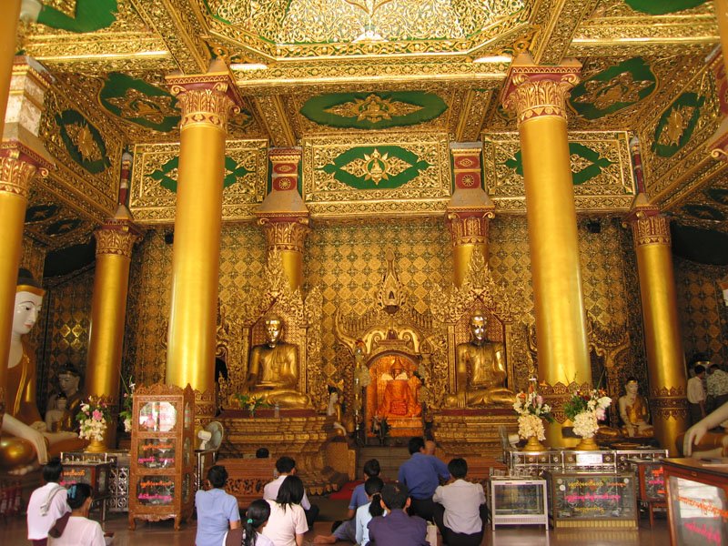 praying at one of the many temples.  people spend hours just sitting, hanging out, meditating, praying - it was really nice
