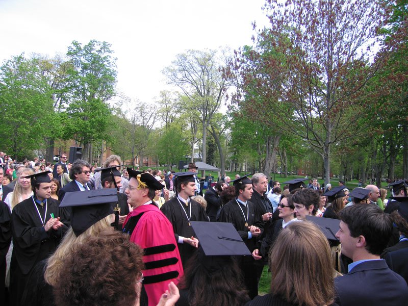 Start of the ceremony - faculty marching to the stage
