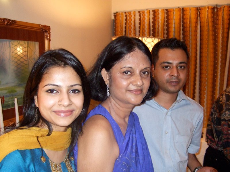 Nadia, Ammu (my mom), and Monazer (cousin)
