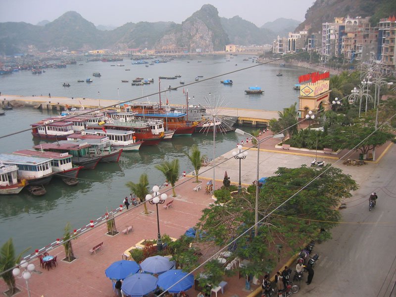 the view from our hotel room balcony the next morning
