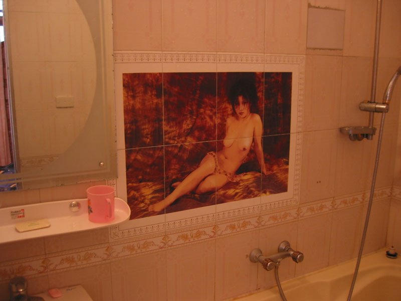 our porno bathroom in the hotel on Cat Ba island
